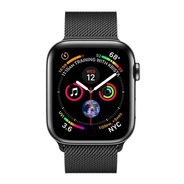 acero_inoxidable_negro_correo_milanese_loop comprar Apple Watch series 4 acero inoxidable con correa milanese negra