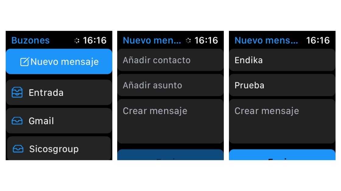 Utilizar email con Apple Watch
