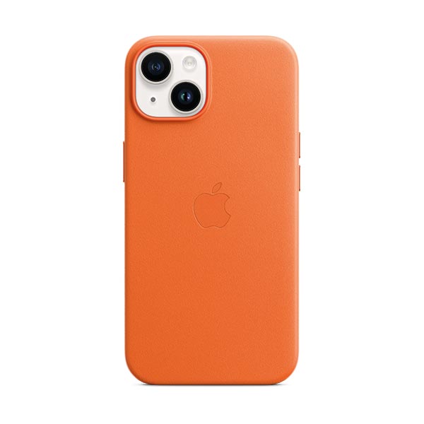 sicos_funda_cuero_iphone_14_naranja SICOS Funda cuero naranja iPhone 14